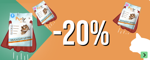 20% korting op Purly Classic Silica kattenbakvulling